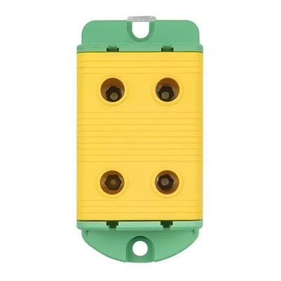Клемма силовая вводная EKF plc-kvs2-16-95-y-green, двойная, 16-95 мм², желто-зеленая