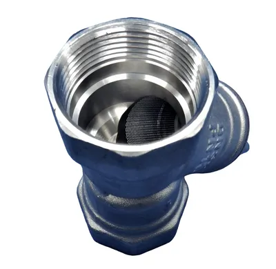 Фильтр Aquadeel BFN-020-104, сетчатый косой, 1 1/4", латунь никелированная, 16 бар