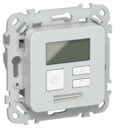 Термостат IEK FLITE FI-RT11-K36, электронный, с дисплеем, 16А, жемчуг