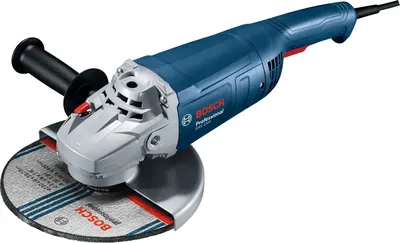 Углошлифовальная машина Bosch GWS 2200, 2200 Вт, 6500 об/мин, круг 180 мм, M14