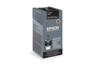 Контейнер с чернилами Epson T7741 (C13T77414A), черный, 140 мл, 6000 страниц