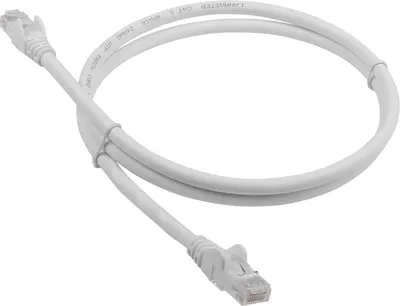 Патч-корд LANMASTER LAN-PC45/U6-15-WH, UTP, кат.6, RJ45, 15 м, белый