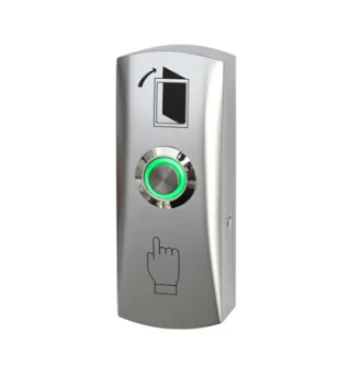 Кнопка Smartec ST-EX142L, металлическая, накладная, СИД, НР