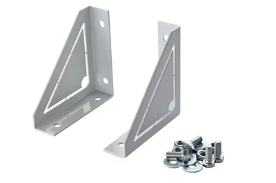 Кронштейн Eurolan 60A-41-01-10GY, 150×150×40 мм, 200 кг, серый