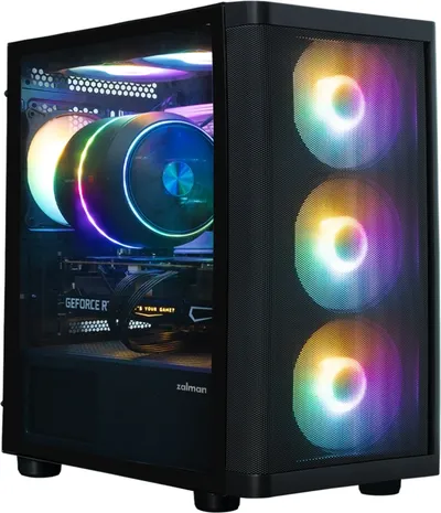Корпус Zalman M4 SE BLACK, mATX, 6×120 мм, окно, без БП