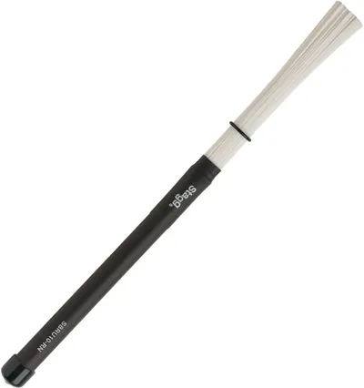 Барабанные щётки STAGG SBRU10-RN, нейлоновые, 35 см, чёрные резиновые ручки
