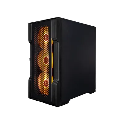 Корпус ПК 1STPLAYER T3-BK-4F7, mATX, Mini Tower, ARGB, чёрный