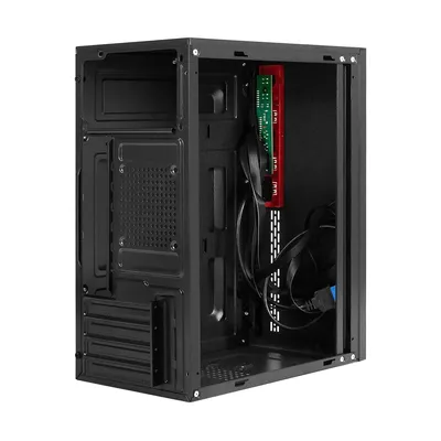 EX299409RUS Корпус Minitower Exegate BAA-403U2-AA500 формата mATX с блоком питания AA500 и вентилятором 8 см, оснащен 1 USB портом, 2 USB3.0 разъемами и HD Audio, черный