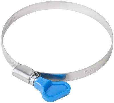 Хомут обжимной накатной FIT 99363т, 70-90мм, нерж. сталь, 9мм, с ключом