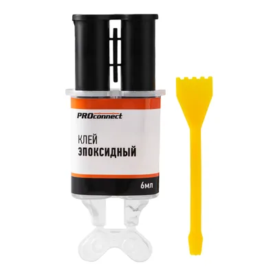 Клей REXANT 61-0919 эпоксидный, шприц с насадкой-миксером