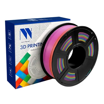 Филамент NV Print NV-3D-PLA-P-RAINBOW-01, PLA+, 1.75 мм, 1 кг, Rainbow 01