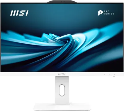 Моноблок MSI Pro AP242P 14M AIO 23.8" FHD(1920x1080)IPS AG Non-touch,Сore i5-14400 (2.5GHz), 8Gb DDR5(1x8Gb), 512Gb SSD m.2, Intel UHD, WiFi+BT, Camera, WirelessKB&mouse, NoOS, 1y war-ty, White (9S6-AE0622-1063)
