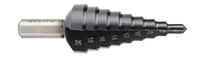Сверло ступенчатое ZALTAR ZA-50067, HSS TiAlN, 4-20 мм