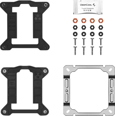 Кулер Deepcool AG400 R-AG400-BKNNMN-G-1, 120 мм, 220 Вт, AM5/AM4, LGA1851/1700/1200/115x