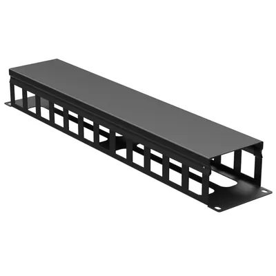 Органайзер кабельный DKC R5CPF1962HEB, 2U, 60 мм, 19", RAL9005