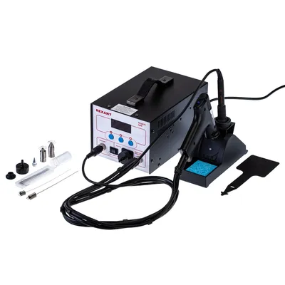 Паяльная станция REXANT R048 (12-0735), цифровая, 90 Вт, 200–480 °C, LED-дисплей