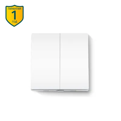 Умный выключатель TP-Link Tapo S220, 2 клавиши, 250 В, беспроводной, белый