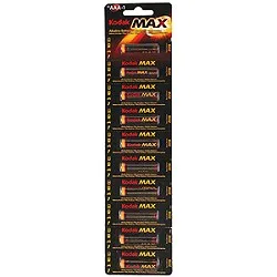 Kodak LR03-10Bl Max Super Alkaline [K3A-10] (100/1000/36000) (10 шт. в уп-ке)