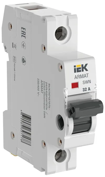 Выключатель-разъединитель ИЭК ARMAT SWN AR-SWN-1-032, 1P, 32 А, DIN