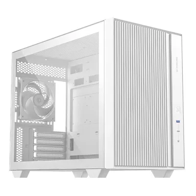 Корпус ID-Cooling FLOW 500 AIR White, mATX, TG, 2 fans, Gen2 Type C