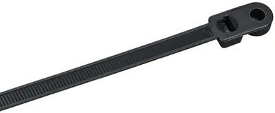 Хомут IEK UHH12-D076-300-100-K02, 7,6×300 мм, полиамид, чёрный, 100 шт/упак