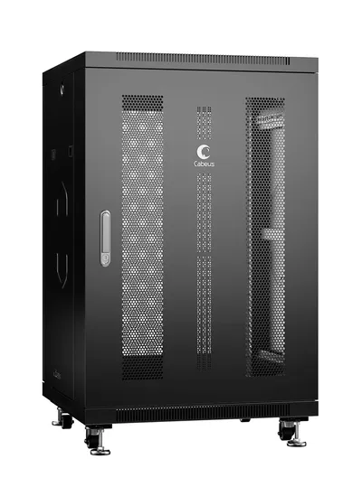 Шкаф телекоммуникационный Cabeus ND-05C-18U60/60-BK, 19", 18U, 600×600×988 мм