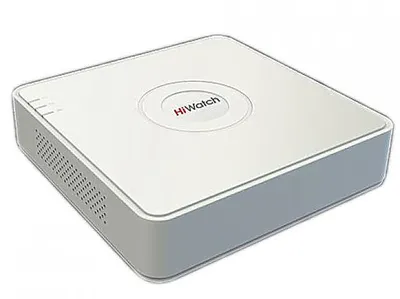 Видеорегистратор HiWatch DS-N204P(C), 4 IP-канала, 4×PoE, 4 Мп, 1×SATA
