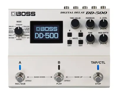 Педаль эффектов Boss DD-500, цифровая задержка, 12 типов, looper, MIDI, USB