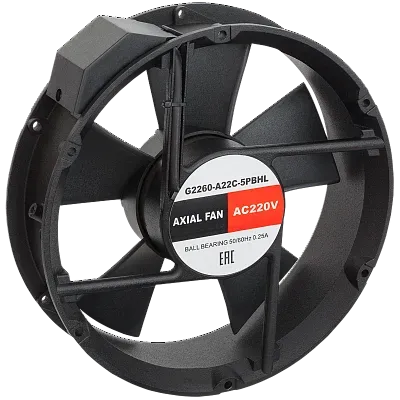 Вентилятор SILART G2260-A22C-5PBHL, осевой, 230V, Ø222 мм, 730 м³/ч