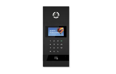 Вызывная панель BAS-IP AA-12FBI BLACK, IP-видеодомофон, 2 Мп, IP65, чёрная