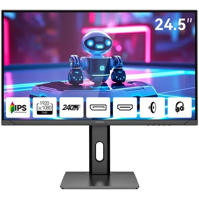 Монитор Aiwa MD2510, 24.5" IPS, 1920×1080, 240 Гц, 1 мс, HDMI/DP