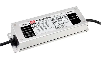 Блок питания Mean Well ELG-100-24DA-3Y, 96Вт, 12-24В/4А, IP67, DALI