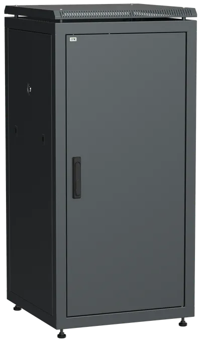 Шкаф сетевой ITK LN05-18U68-M, 18U, 600×800мм, металлическая дверь, черный