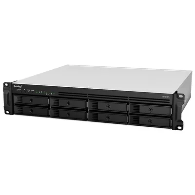 СХД Synology RS1221RP+, 8×SATA, AMD Ryzen V1500B, 4ГБ RAM, 4×GbE, 2U