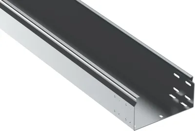 Лоток неперфорированный IEK ESCA 7 CLN10-100-200-150-3, 100×200×3000 мм, сталь 1,5 мм, цинк