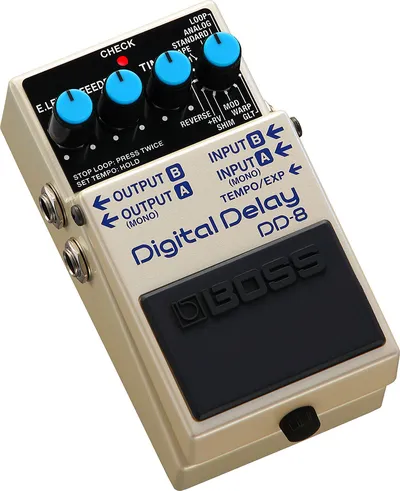 Педаль эффектов Boss DD-8, цифровой дилей и лупер, 11 режимов, задержка до 10 с