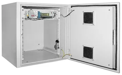 Шкаф уличный ITK LO35-09U66-M55, 19" 9U 650x600, IP55, IK10, металл