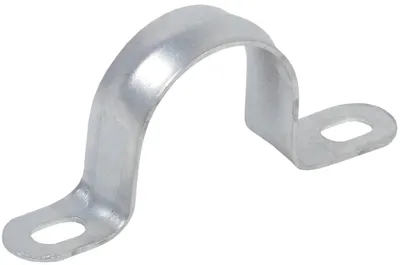 Скоба металлическая IEK CMAT11-10-100, двухлапковая, d 10–11 мм