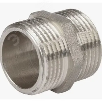 Ниппель Aquadeel НН 1/2" никелированный (BFN-002-104), латунь, 40 бар