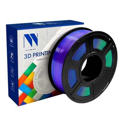 Филамент NV Print Silk PLA+ Blue/Green/Purple, 1,75 мм, 1 кг, 330 м