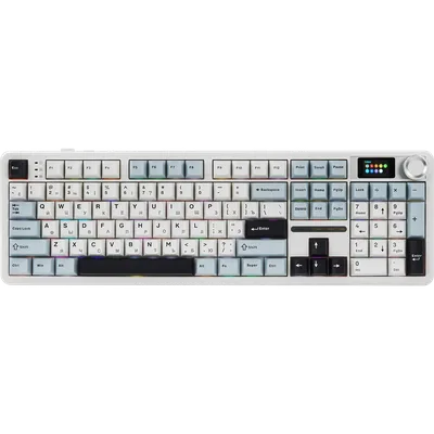 Клавиатура AULA F108 Pro, механическая, 104 клавиши, Bluetooth/2.4 ГГц/USB-C