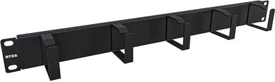 Органайзер кабельный NTSS NTSS-HORG-1U-5(45)-BL, 1U, 5 колец