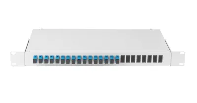 Кросс оптический Nikomax NMF-RP16SCUS2-WS-ES-1U-GY, 1U, 19", 16×SC/UPC OS2