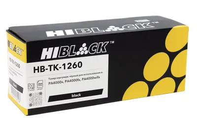 Тонер-картридж Hi-Black HB-TK-1260 для Kyocera PA4000x/PA4000fx/PA4000wifx, 10K