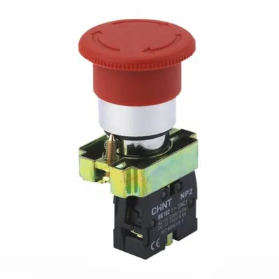 Кнопка управления CHINT 573894, NP2-BS542, грибок d40мм, фиксация