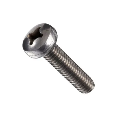 Винт Крепдил 5446869, DIN 7985, М3×10, полукруглая головка, Philips, класс 4.8, цинк