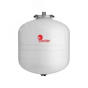 Мембранный расширительный бак WESTER WDV35P, 35 л, 12 бар, вертикальный, 3/4"
