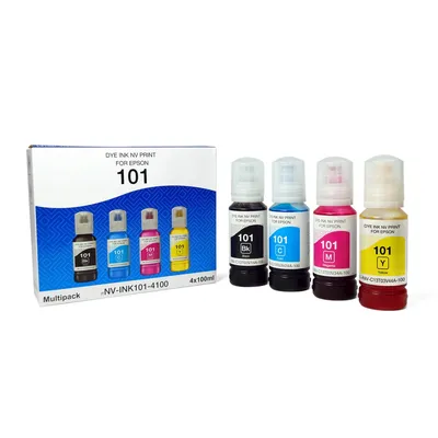 Чернила NV Print NV-INK101-4100, для Epson, набор 4 цвета по 100 мл, совместимые