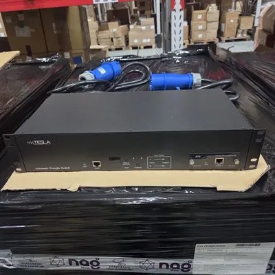 Стоечный переключатель нагрузки Tesla Power TP-ATS-16A02B-32L1, 2U, 16×C13, 2×C19, IEC60309 32 А