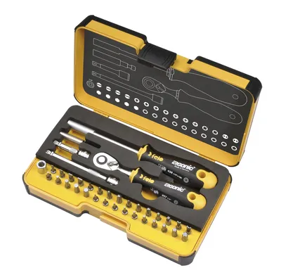 Набор бит Felo 05783606, 36 шт, SL/HEX/PH/PZ/Tx/SQ/Spanner, с трещоткой ERGONIC